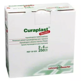 CURAPLAST Inj.-Pflaster sensitive 2x4 cm, 250 ks