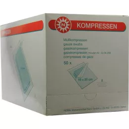 MULLKOMPRESSEN 10x20 cm sterilní 8x, 50X2 ks
