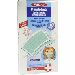 MUNDSCHUTZ m.ANTIBAKTERIELLER filtrační pás, 10 ks