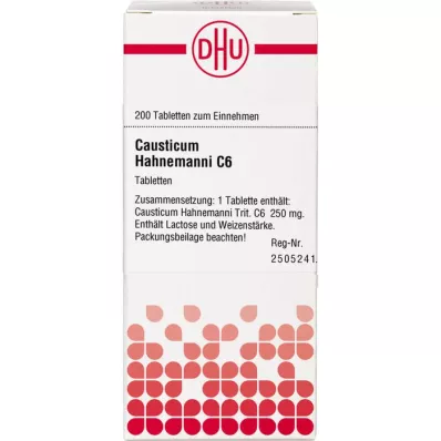 CAUSTICUM HAHNEMANNI C 6 Tablets, 200 ks