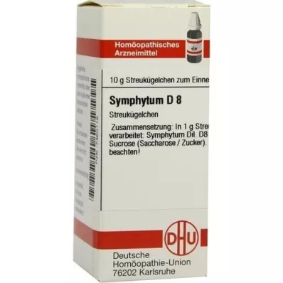 SYMPHYTUM D 8 globuli, 10 g