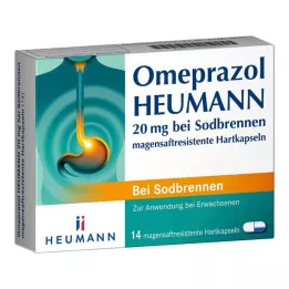 OMEPRAZOL Heumann 20 mg b.Sodbr.tvrdé tobolky odolné proti žaludeční kyselině, 14 ks
