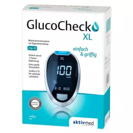 GLUCOCHECK XL Sada glukometru mg/dl, 1 ks