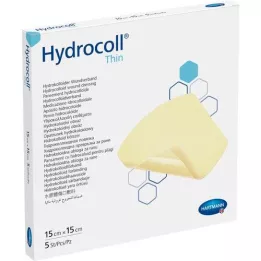HYDROCOLL Thin Wundverband 15x15 cm, 5 ks