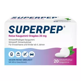 SUPERPEP Cestovní žvýkací dražé 20 mg, 20 ks