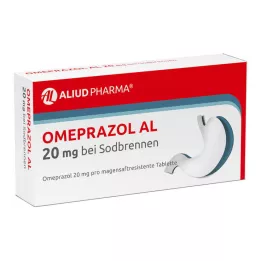 OMEPRAZOL AL 20 mg b.Sodbr.žaludeční kyselina res., 7 ks