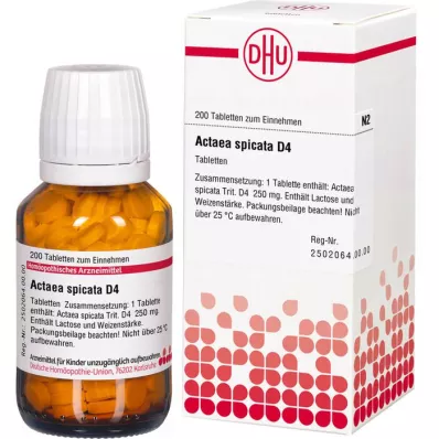 Actaea Spic D 4, 200 ks Actaea Spic D 4, 200 ks