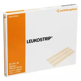 LEUKOSTRIP Pásky na zavírání rány 4x38 mm, 10X8 ks