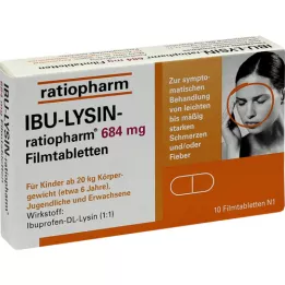 IBU Lysine ratiopharm 684 mg, 10 ks