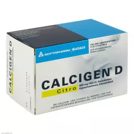 CALCIGEN D Citro 600 mg/400 I.E. žvýkací tablety, 120 ks