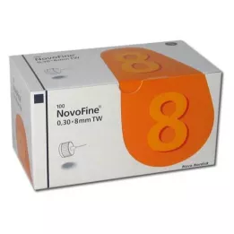 NOVOFINE 8 kanyl 0,30x8 mm 30 G tenkostěnná, 100 ks