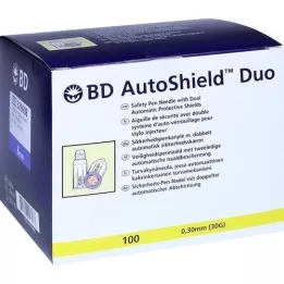 BD AUTOSHIELD Duo Bezpečnostní jehly 8 mm, 100 ks