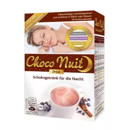 CHOCO NUIT Čokoládový nápoj na dobrou noc v prášku, 10 ks