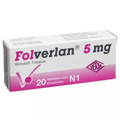 FOLVERLAN 5 mg tablety, 20 ks FOLVERLAN 5 mg tablety, 20 ks