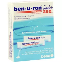 BEN-U-RON přímé 250 mg granule jahoda/vanilka, 10 ks