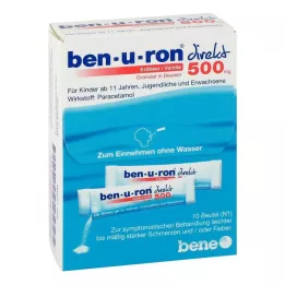 BEN-U-RON přímé 500 mg granule jahoda/vanilka, 10 ks