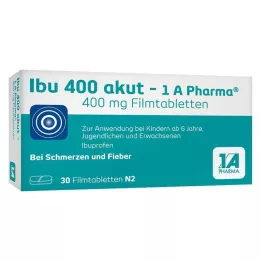 IBU 400 potahovaných tablet akut-1A Pharma, 30 ks