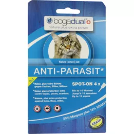 Bogaduální anti-parazit bod na kočku, 4x0,75 ml