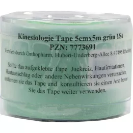 KINESIOLOGIE páska 5 cmx5 m zelená, 1 ks