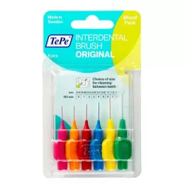 TEPE Mezizubní kartáčky Original smíšené, 6 ks