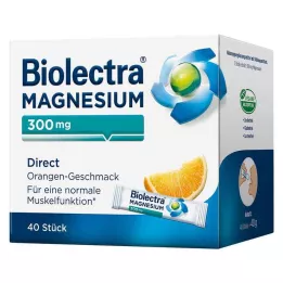 BIOLECTRA Hořčík 300 mg přímé pomerančové tyčinky, 40 ks