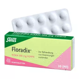 FLORADIX Železo 100 mg forte potahované tablety, 20 ks
