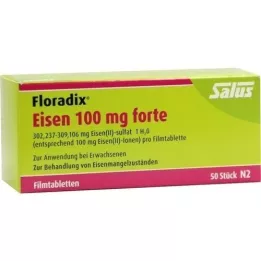 FLORADIX Železo 100 mg tablety potažené filmem, 50 ks