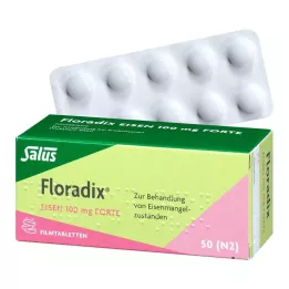 FLORADIX Železo 100 mg forte potahované tablety, 50 ks