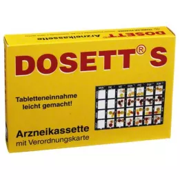 DOSETT S Medicínská kazeta modrá, 1 ks