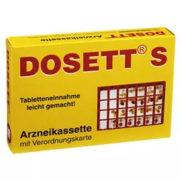 DOSETT S Medicínská kazeta červená, 1 ks