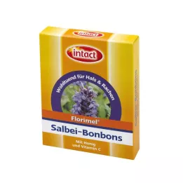 FLORIMEL Šalvějové bonbony s vitamínem C, 50 g