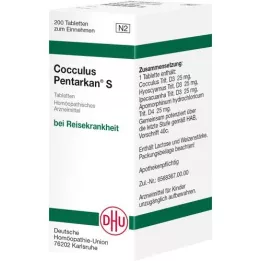 COCCULUS PENTARKAN S tablety, 200 ks