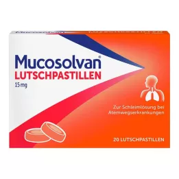 MUCOSOLVAN Pastilky 15 mg, 20 ks