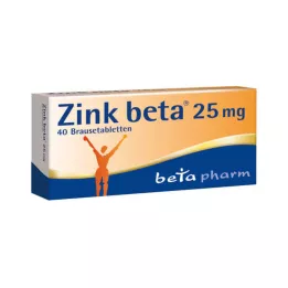 ZINK BETA 25 šumivých tablet, 40 ks