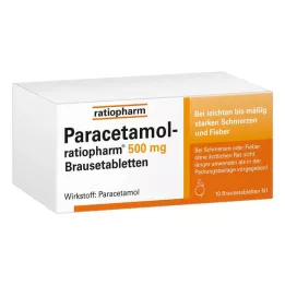 PARACETAMOL-ratiopharm 500 mg šumivé tablety, 10 ks