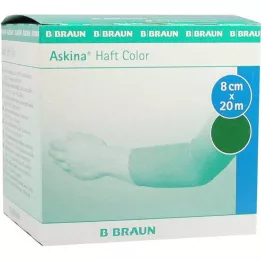 ASKINA lepicí obvaz barva 8 cmx20 m zelená, 1 ks