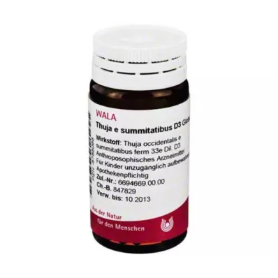 THUJA E SUMMITATIBUS D 3 globuli, 20 g