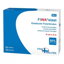 FIXIERBINDE elastický 6 cmx4 m volný, 1X20 ks