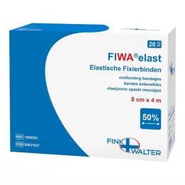 FIXIERBINDE elastický 8 cmx4 m volný, 1X20 ks