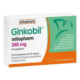 GINKOBIL-ratiopharm 240 mg potahované tablety, 30 ks