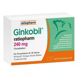 GINKOBIL-ratiopharm 240 mg potahované tablety, 60 ks