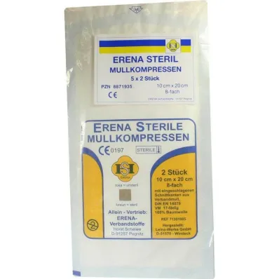 Erena sterilní gázový obklad 10x20, 5x2 kusy