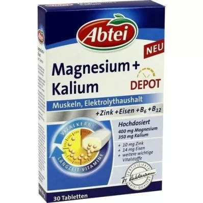Abtei Hořčík + tablety depa draselného, 30 ks