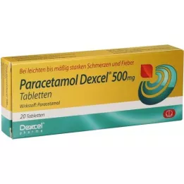 Paracetamol Dexcel 500 mg tablety 20 ks