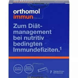 Orthomol Imunitní přímé granule malina / mentol, 7 ks