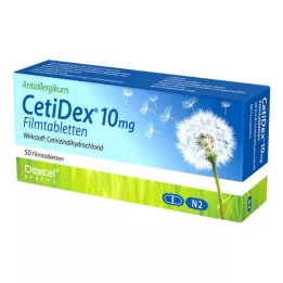 CETIDEX 10 mg potahované tablety, 50 ks