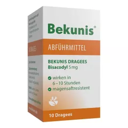 BEKUNIS Bisacodyl Dragees 5 mg enterosolventní tablety, 10 ks