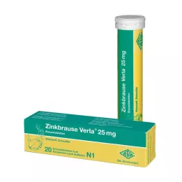 ZINKBRAUSE Verla 25 mg šumivé tablety, 20 ks