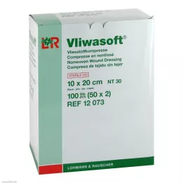VLIWASOFT Komprese z netkané textilie 10x20 cm sterilní 6l., 50X2 ks
