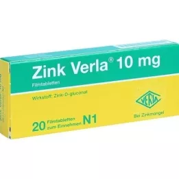 ZINK VERLA 10 mg tablety potažených filmem, 20 ks